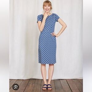 Boden Phoebe Dress Swans US4